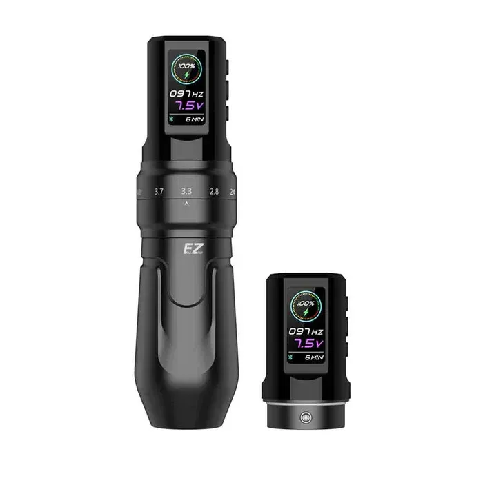 EZ P3 PRO WIRELESS BATTERY TATTOO MACHINE WITH 2 BATTERY PACKS
