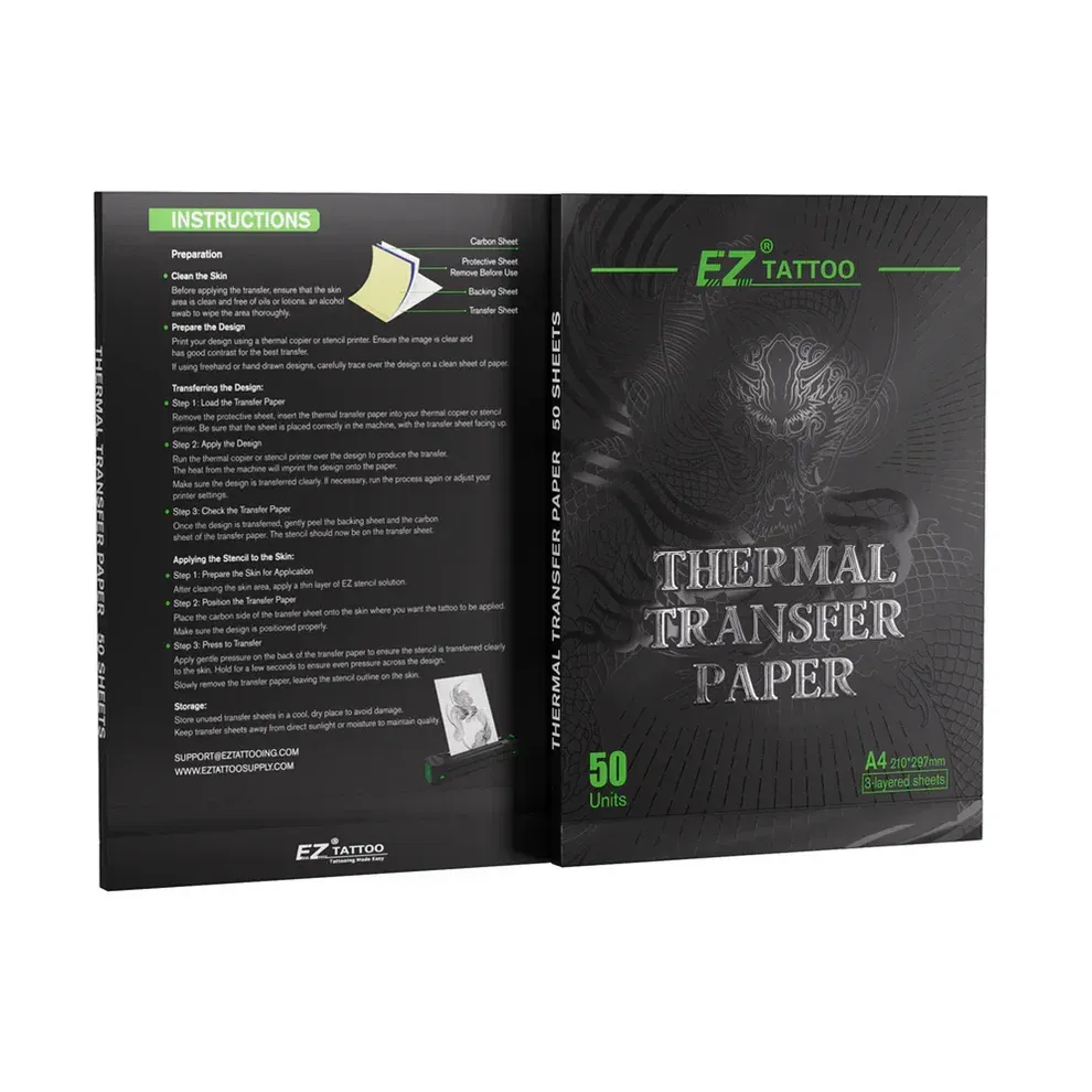 EZ THERMAL TRANSFER PAPER — TATTOO STENCIL PAPER