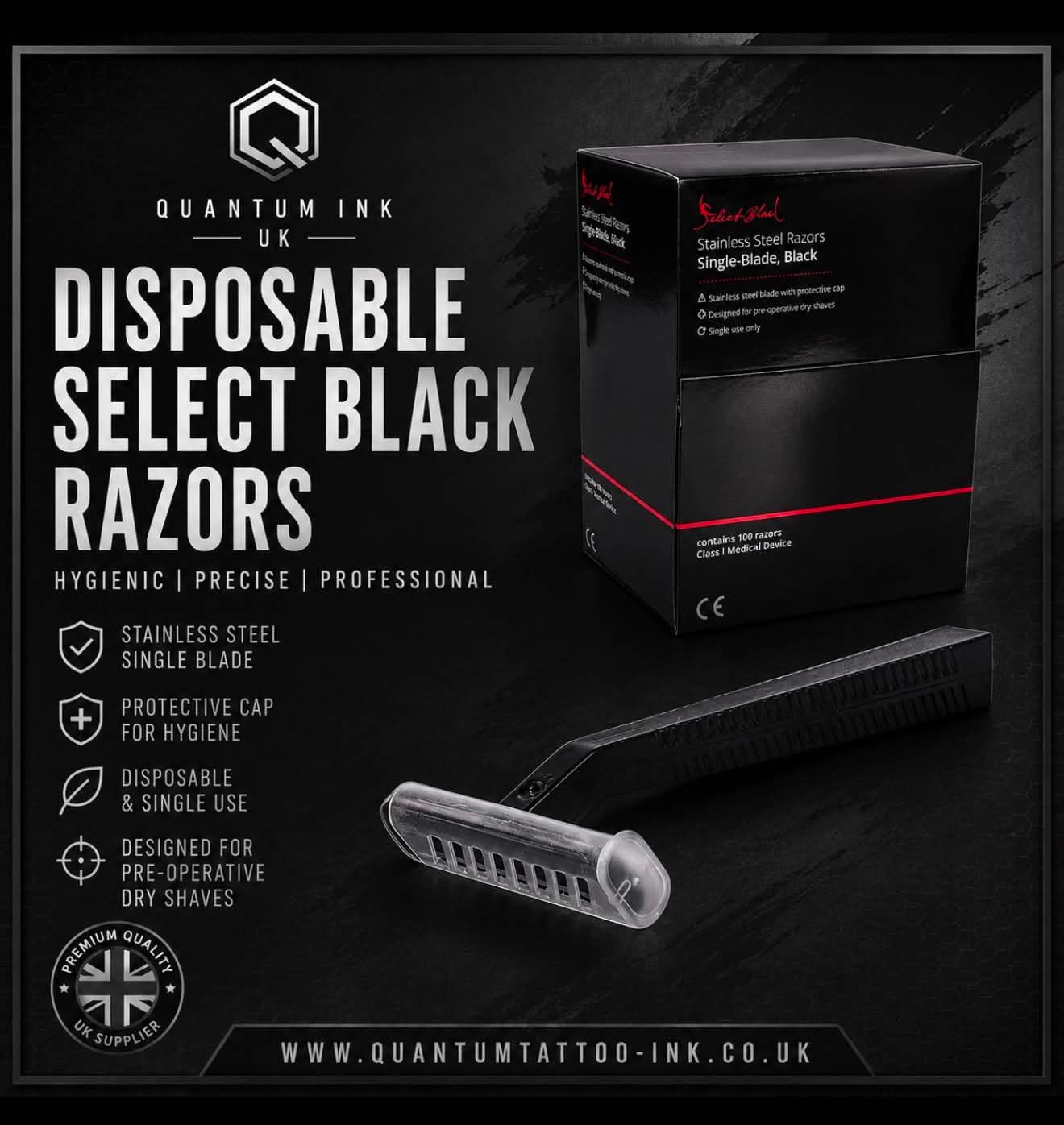 Unigloves Select Black Disposable Razors