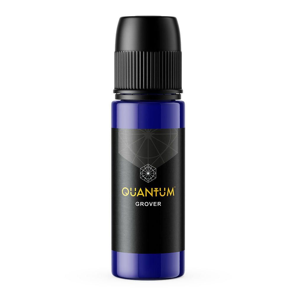 A blue dropper bottle labeled