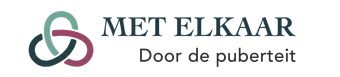 Logo met een abstract, cirkelvormig pictogram met drie lussen naast de tekst 