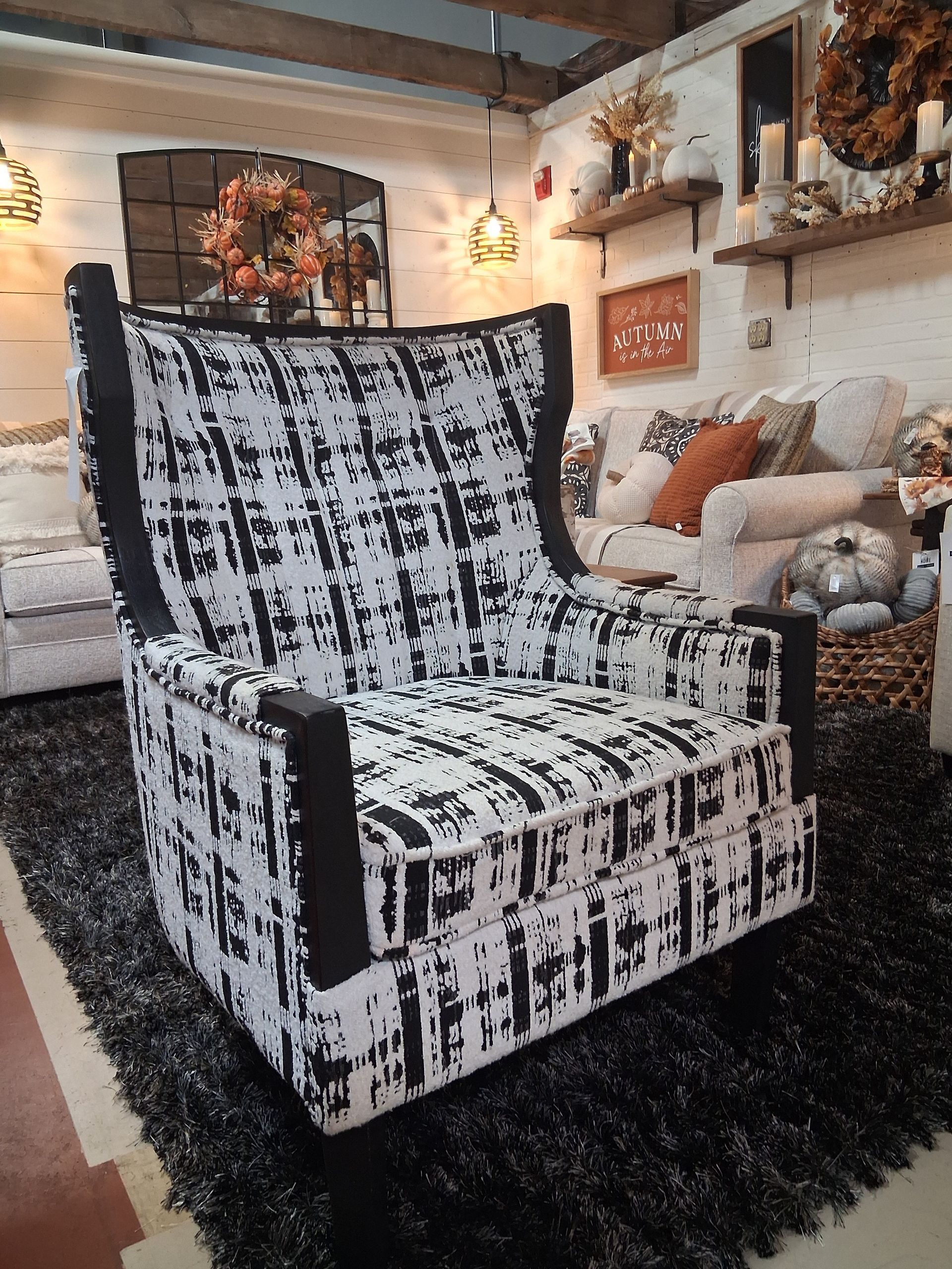 Wingback Accent Chair Upholstered