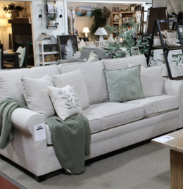 modern living room elements include various home decor items, plants, and furniture pieces