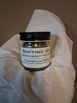Small jar labeled 