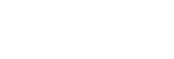 Maplewood Apartments Logo - White