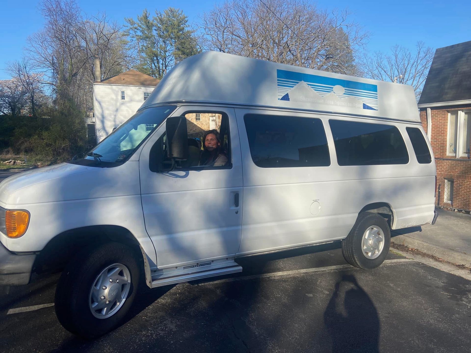 HARTS shuttle van aids guests in arriving each night and departing each morning