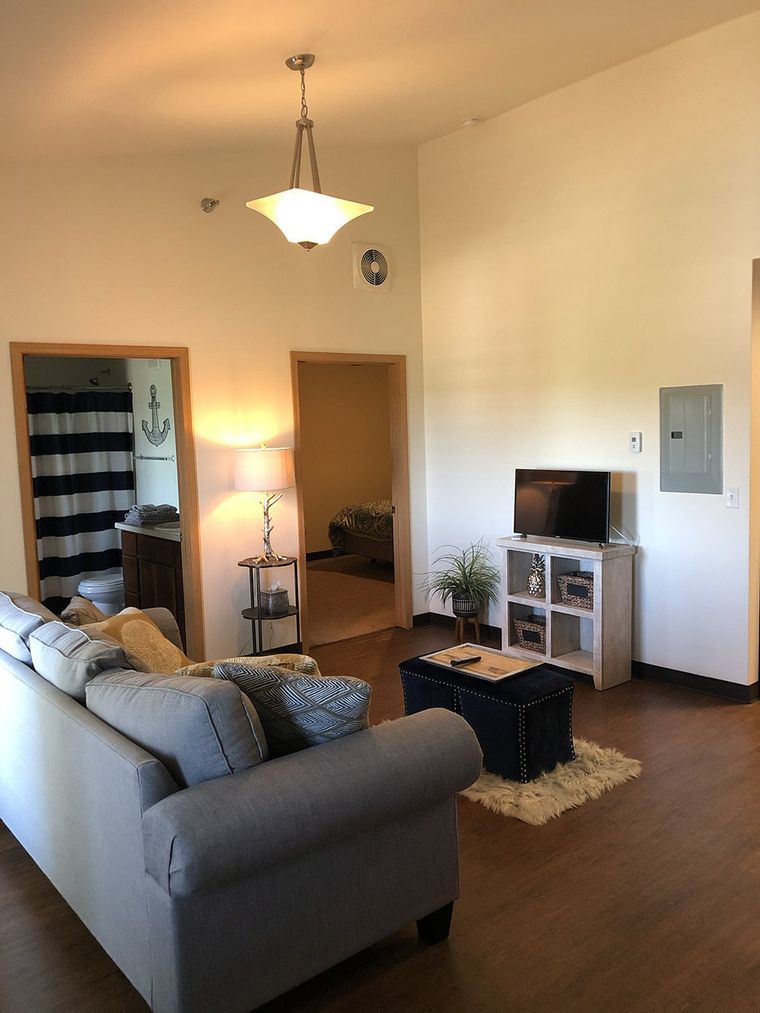 couch and tv