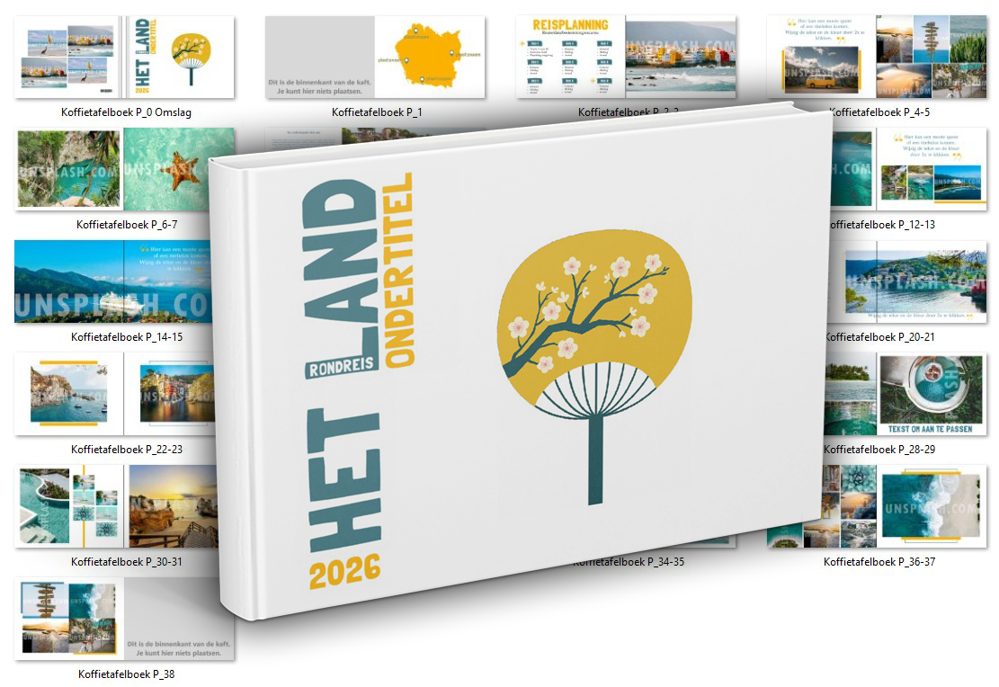 Windows - LIGGEND L -Template Koffietafelboek (offline albelli fotoboekprogramma)