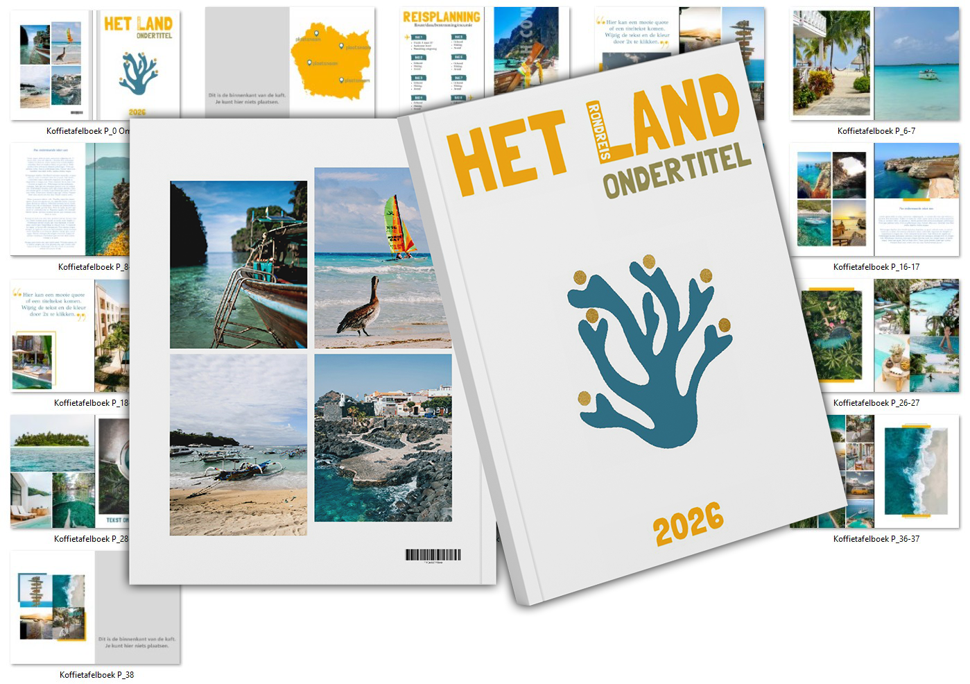 Windows - STAAND L -Template Koffietafelboek (offline albelli fotoboekprogramma)