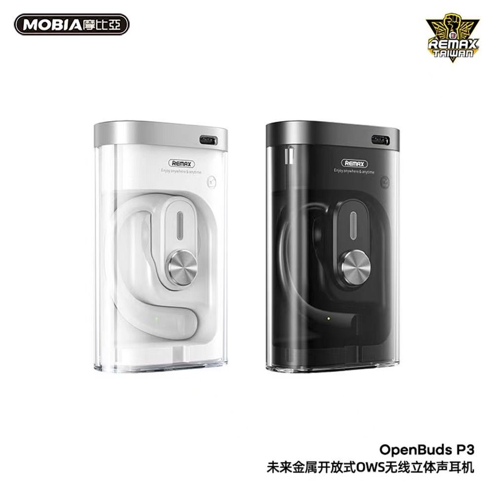 【豐一生活網】REMAX OpenBuds P3未來金屬OWS掛耳式藍芽耳機