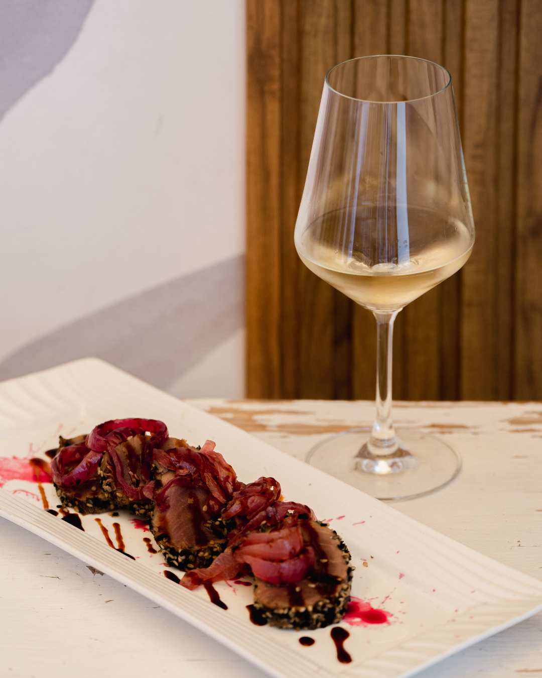 calice di vino bianco per pesce