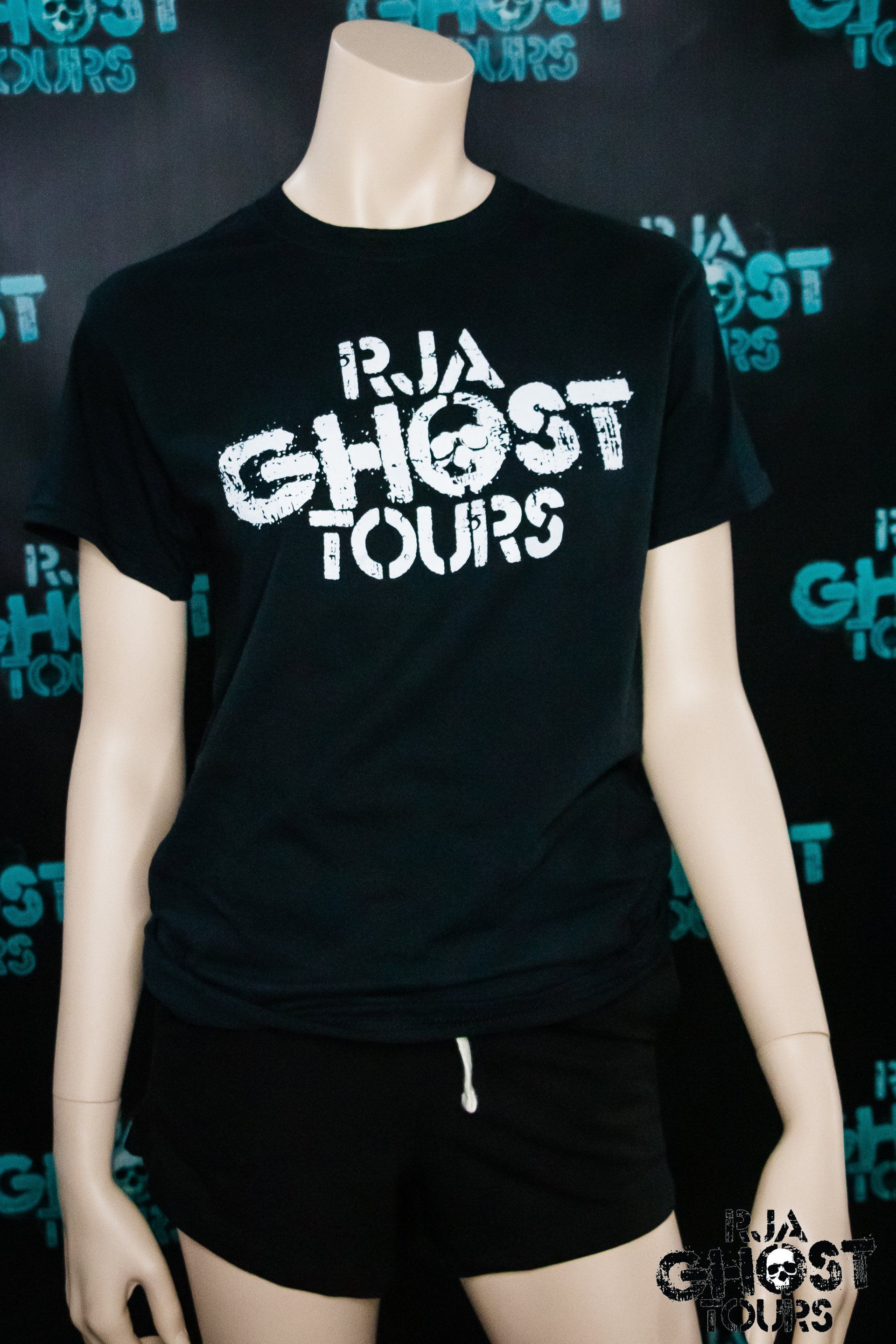 RJA GHOST TOURS White Logo T-Shirt