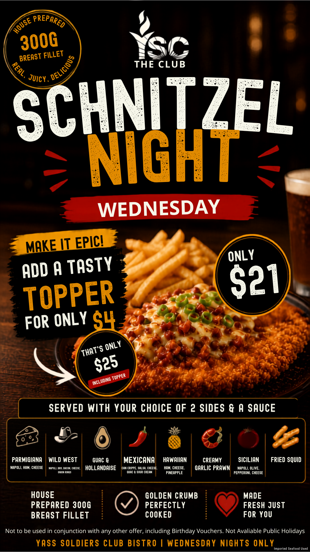 Wednesday Schnitzel Night