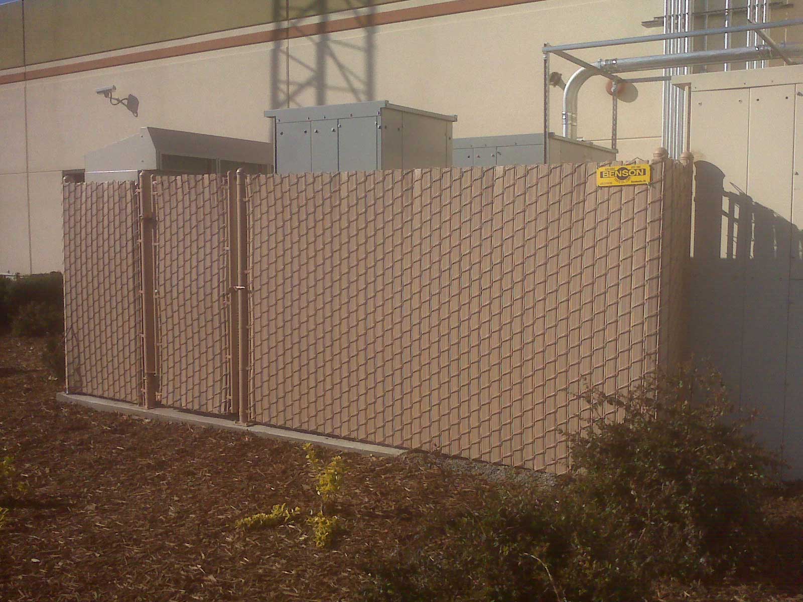 Privacy Chain Link Fence — Sacramento, CA — Benson Fence Co., Corp