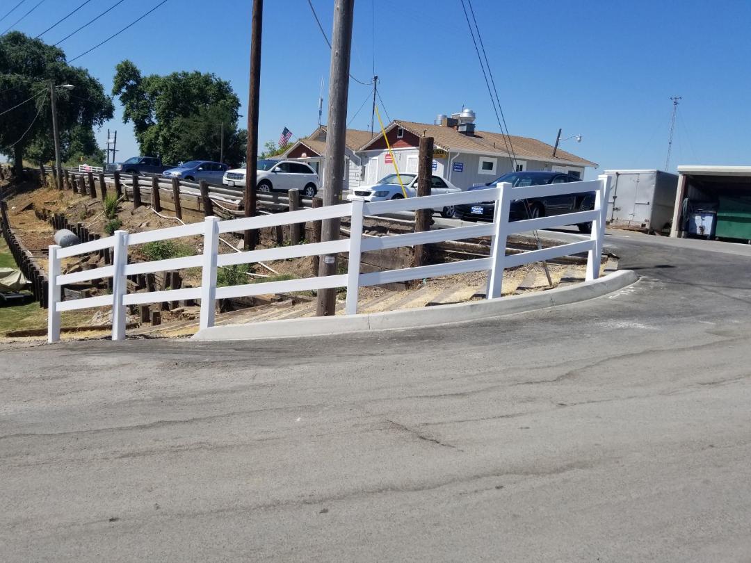 White Vinyl Fencing — Sacramento, CA — Benson Fence Co., Corp
