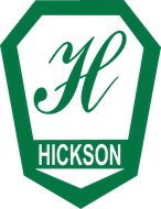 Green hexagonal logo with stylized “H” and “HICKSON” text on white background