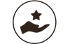 Wrench and screwdriver crossed in a circle. Icon for maintenance or settings.