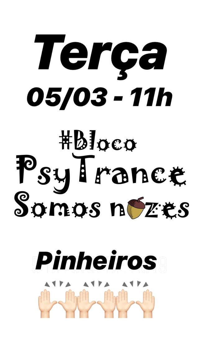 Bloco Psytrance Somos Nozes 2019