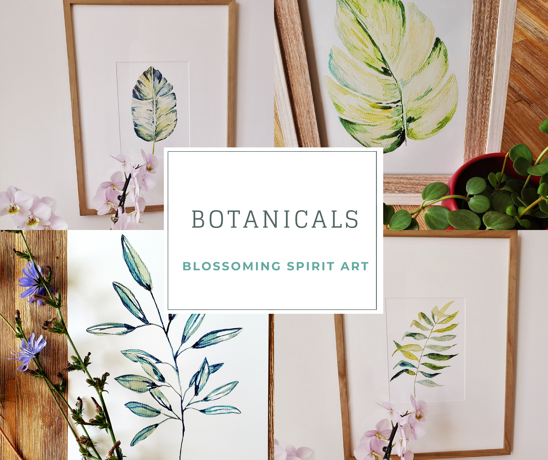 Feng shui inspired watercolors