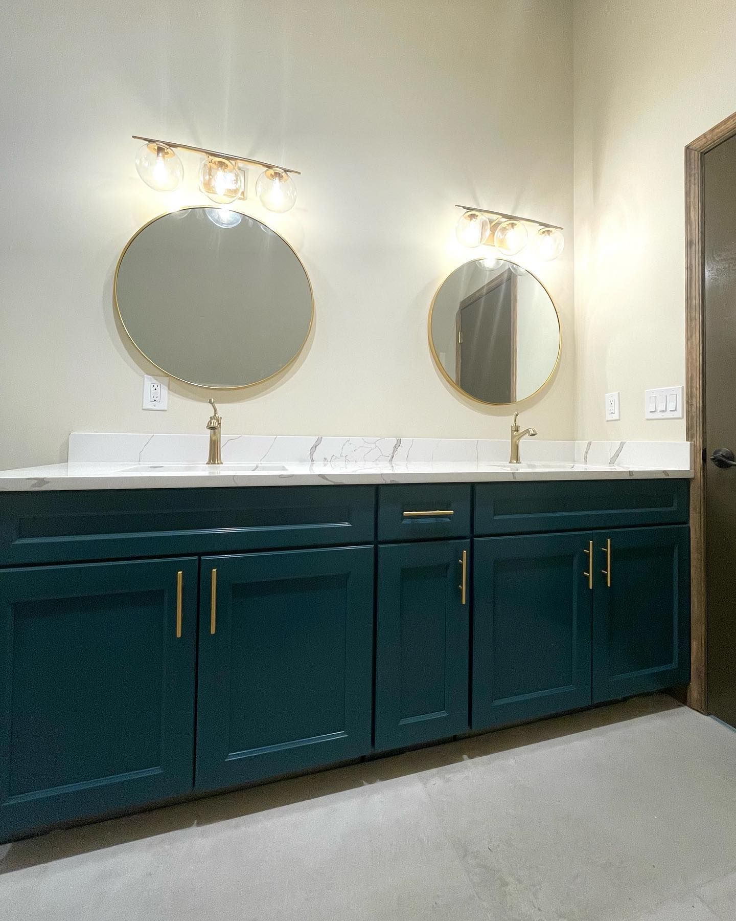 New remodeled bathroom double sink