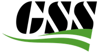 Stylized black “GXS” logo with green swoosh lines on a white background