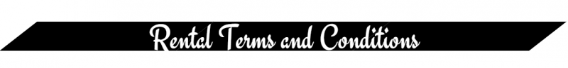 Black banner reading “Rental Terms and Conditions”
