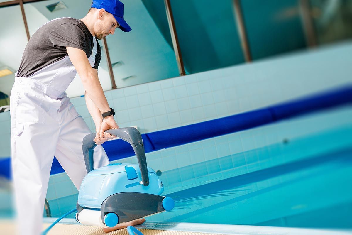 Outdoor Backyard Garden Swimming Pool Maintenance