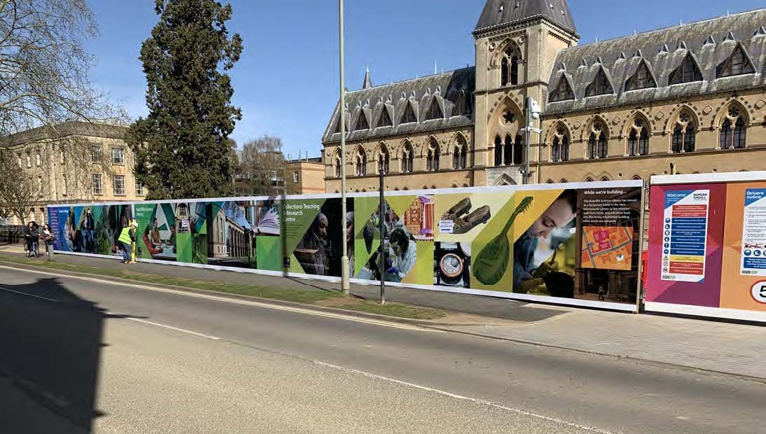 HLB Signs - sign design services - Oxford Uni hoarding 