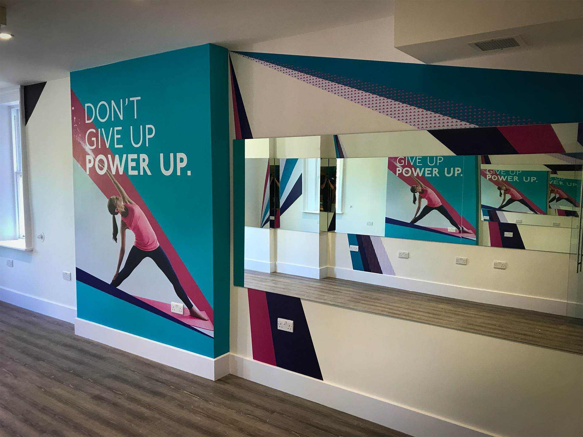 HLB Signs - sign design services - gym wall graphics 