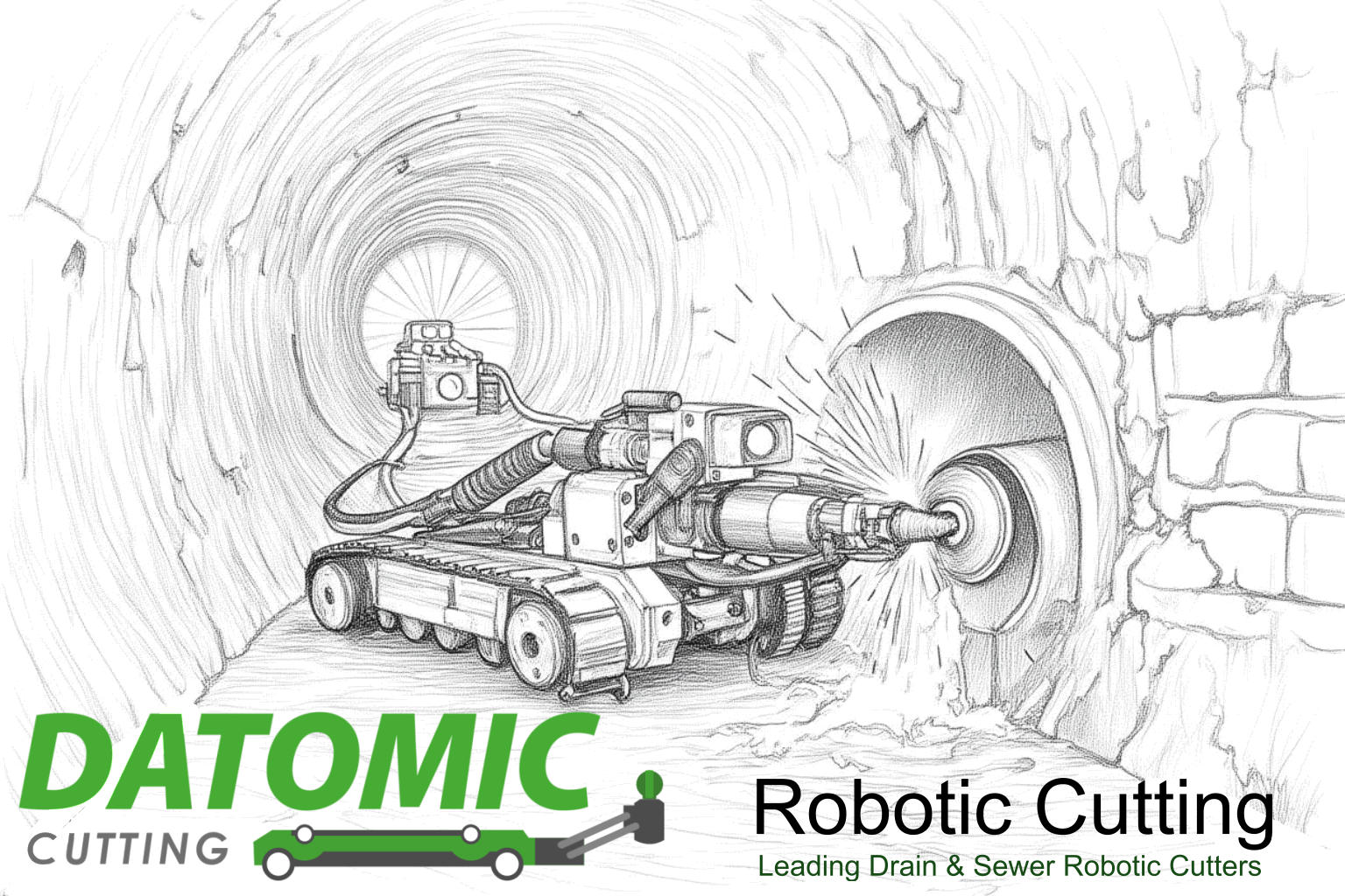 Robotic Cutting Drains and Sewers