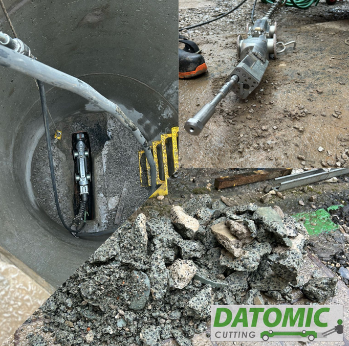 No Dig Concrete Removal from Drains