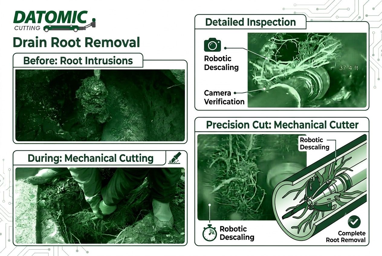 Remove Root Blockage in Drains