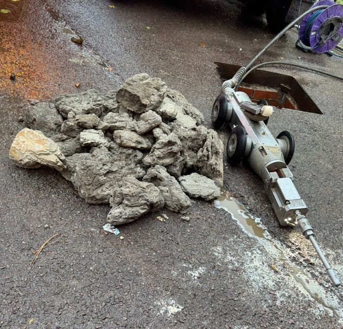 Remove Concrete in Drains