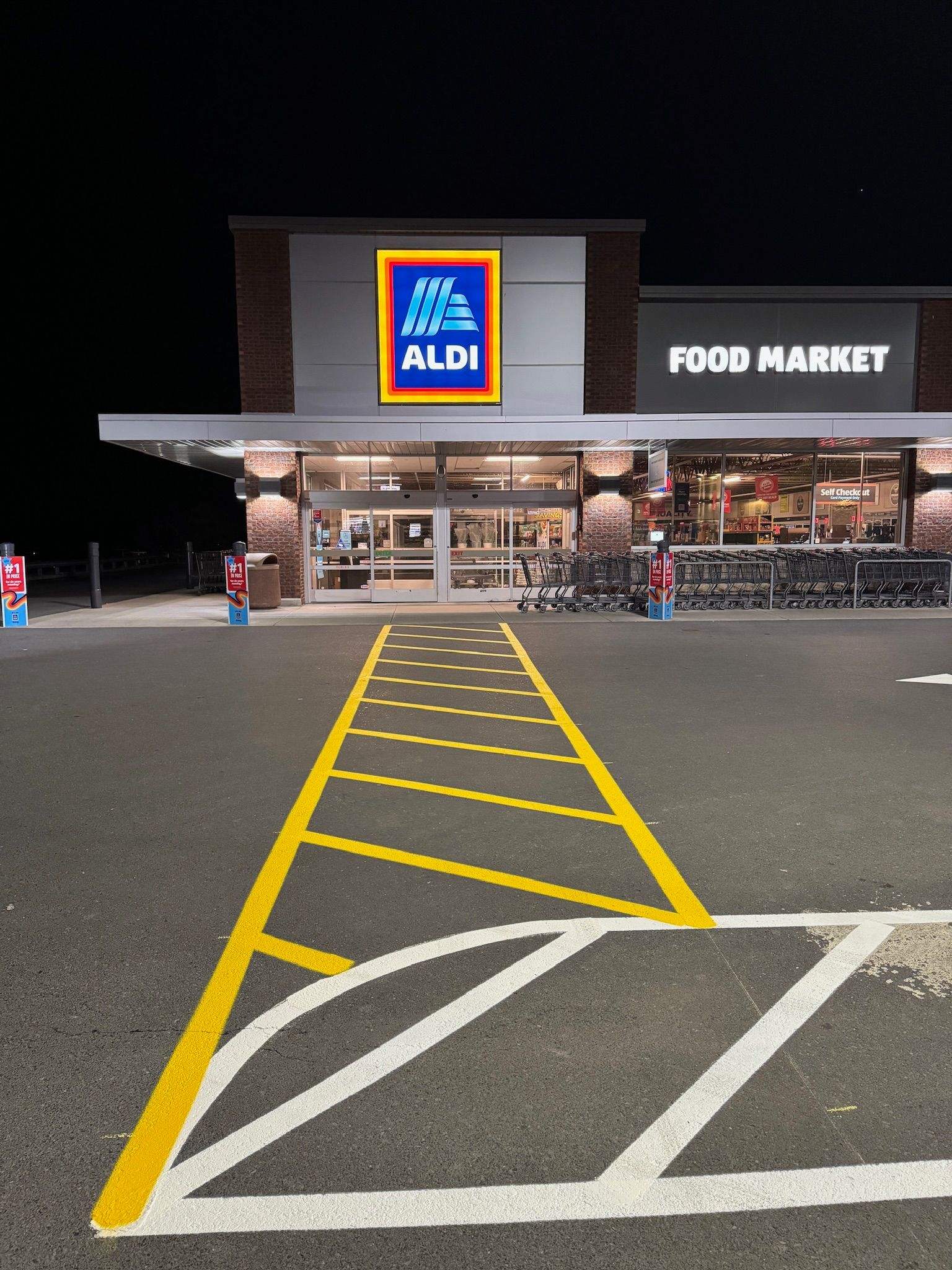 Parking lot striping