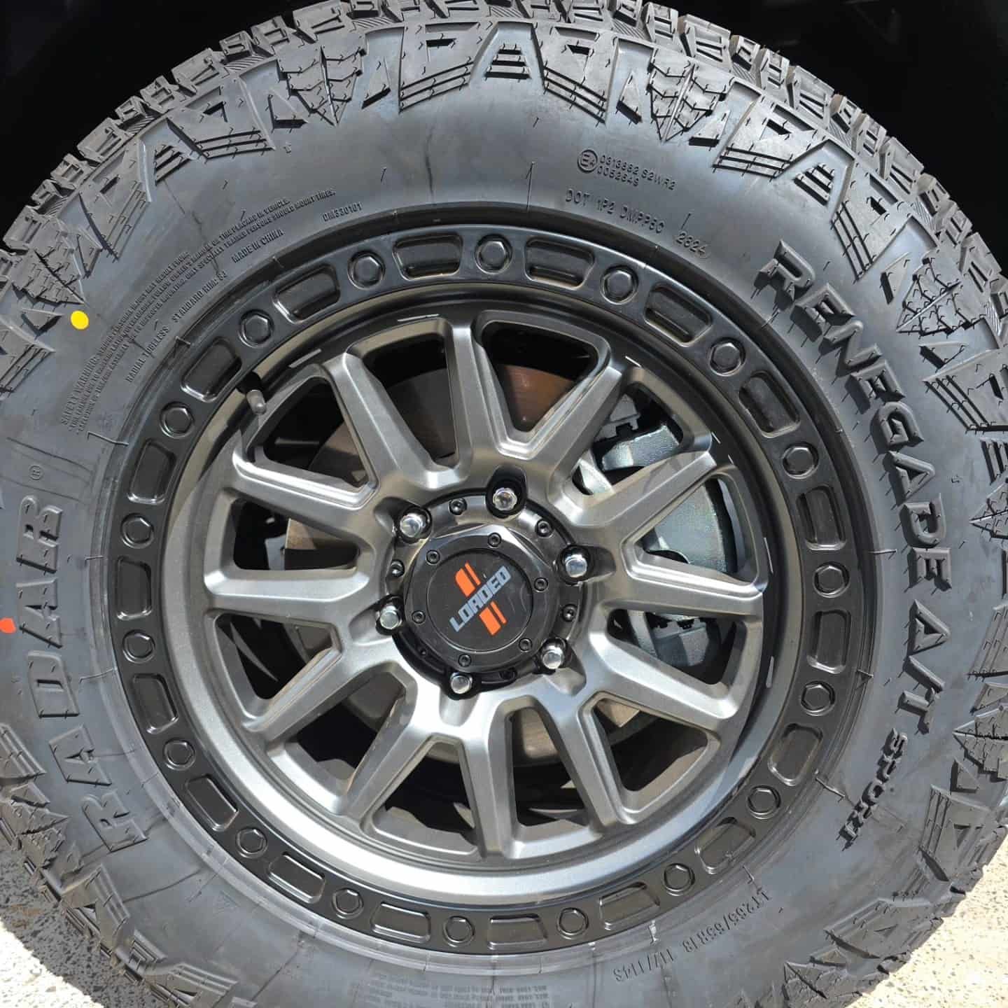 Close-up of a Black Tyre and Dark Gray Wheel — Plateau Tyres in Alstonville, NSW