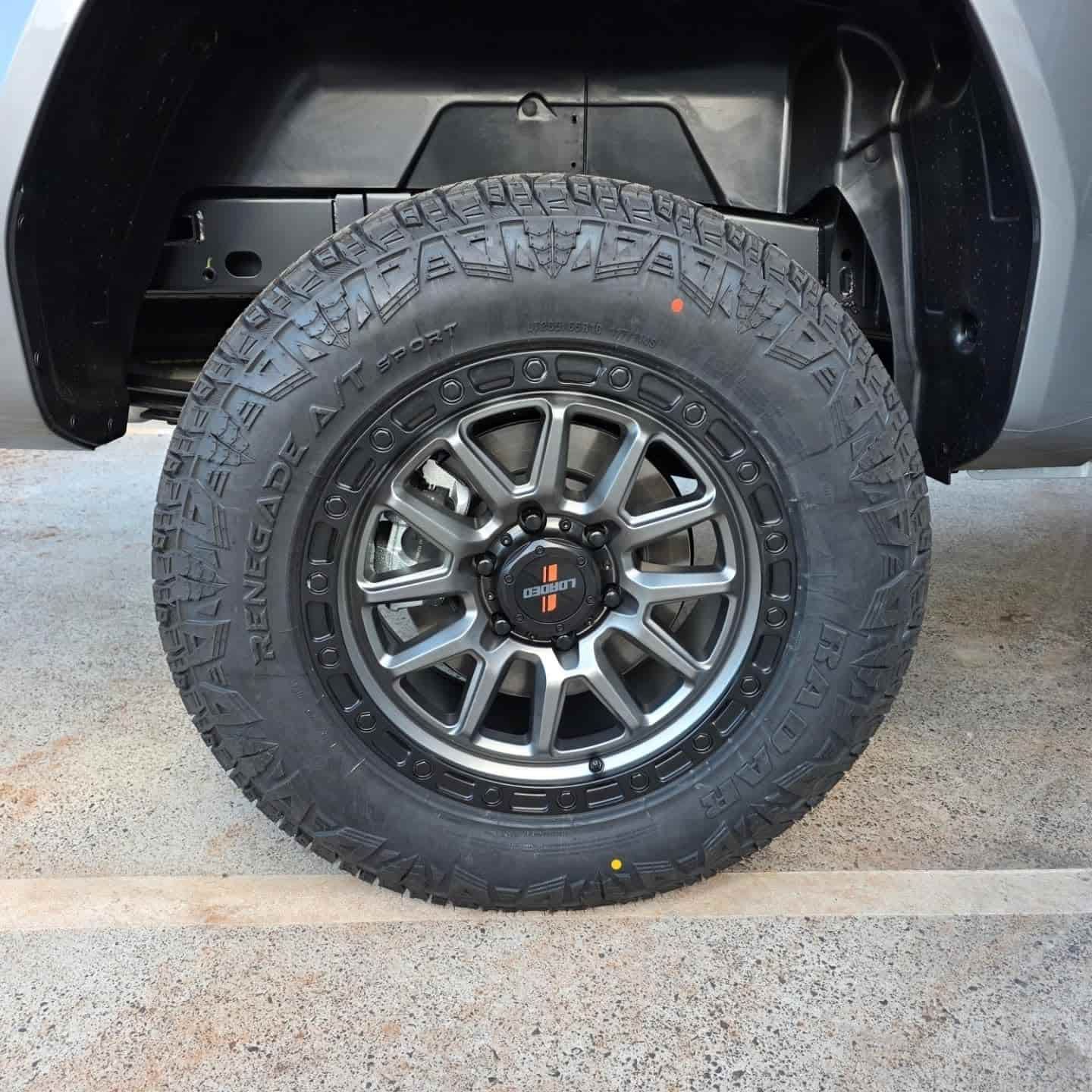 Close-up of a Truck Tyre on a Gray Rim — Plateau Tyres in Alstonville, NSW