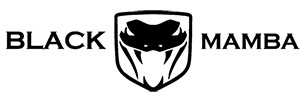 Black Mamba logo with black snake head icon between the words “BLACK” and “MAMBA” on a white background