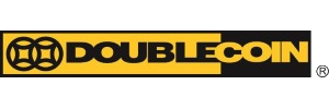 The Double Coin logo, featuring the brand name in black text on a yellow background next to a circular icon.