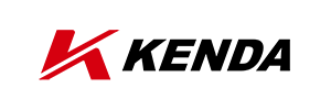 The Kenda brand logo, featuring a stylized red letter