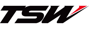 TSW logo in black and red on a white background