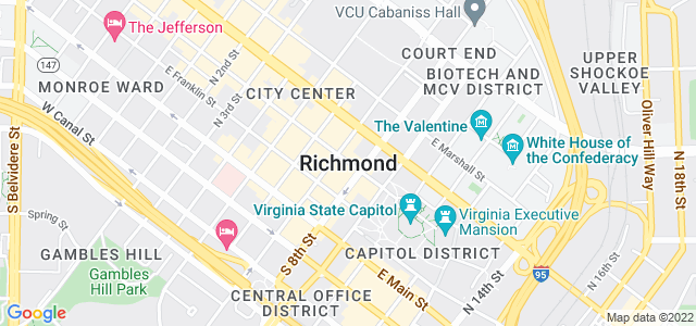 Map of business location