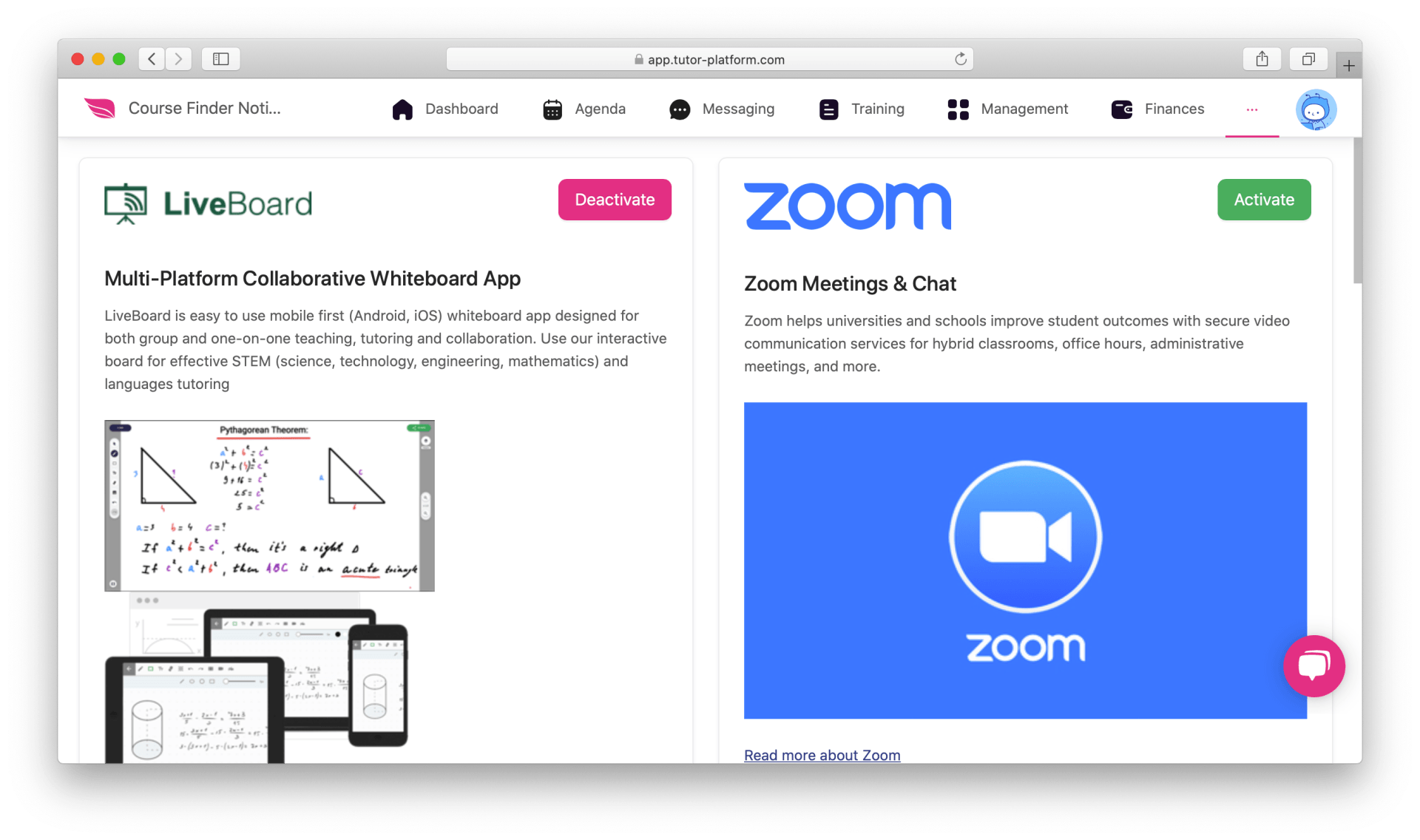 A computer screen shows a screenshot of the zoom website.