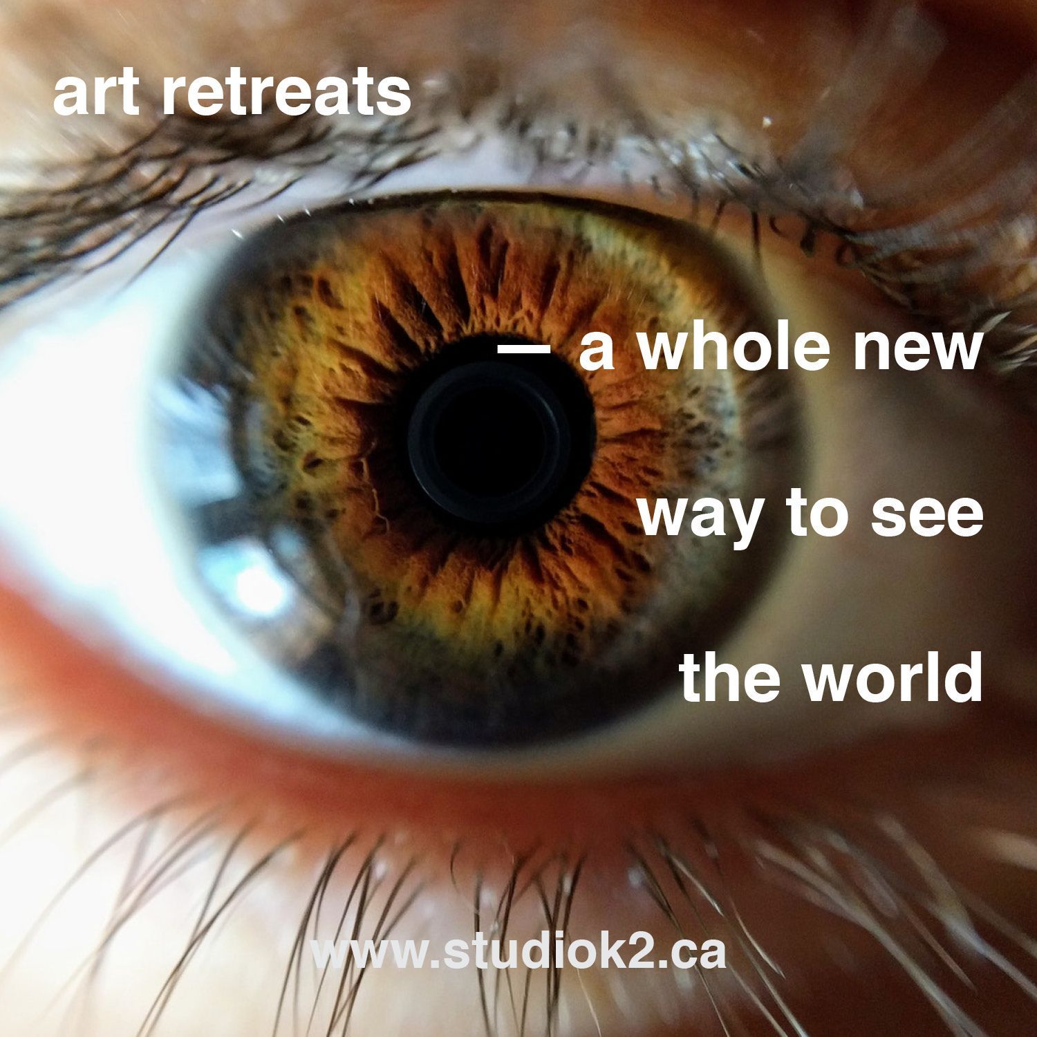 poster about studio k2 art retreats