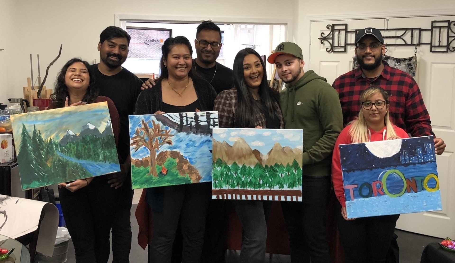 date night ideas, couples fun, painting, art experience, group painting, private paint party, paint night, studio k2
