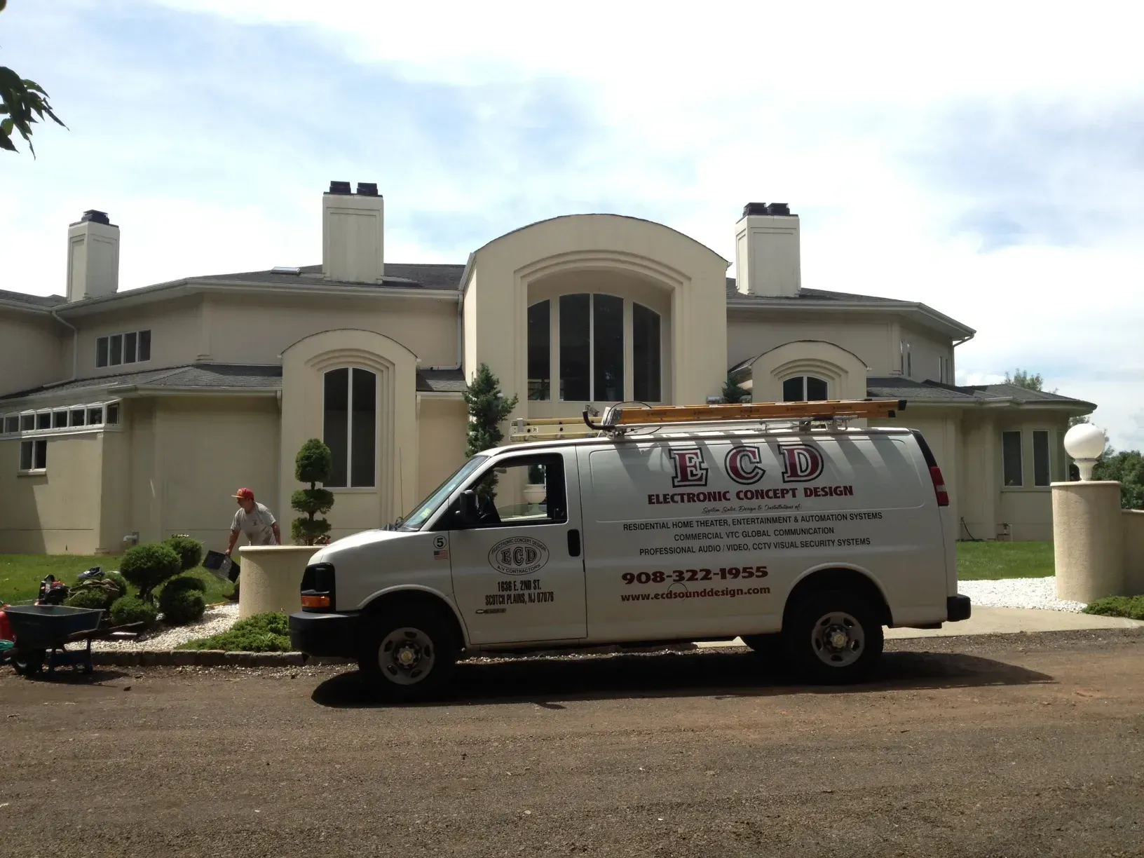 White van with 