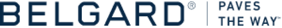 A blurry image of the word belgard on a white background