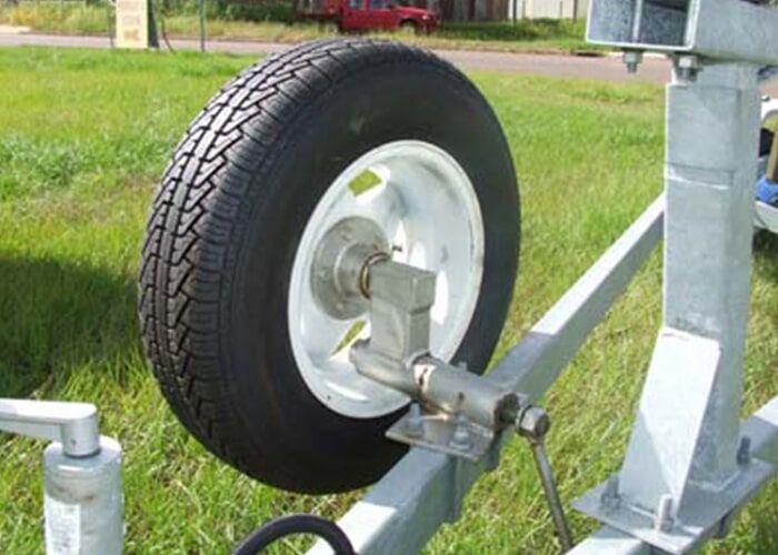Wheel of a Trailer — Voyager Trailers in Yarrawonga, NT