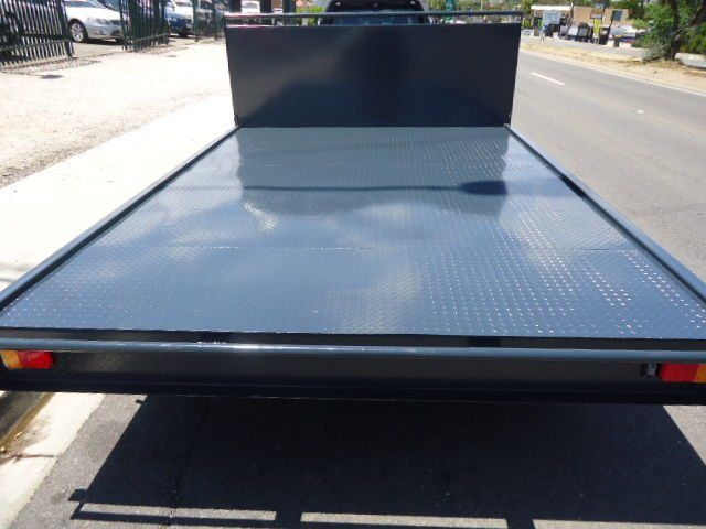 Black Flatbed Trailer on Voyager Trailers — Voyager Trailers in Yarrawonga, NT