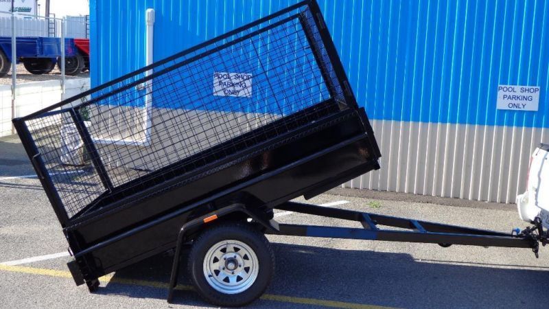 Black Dump Trailer On Voyager Trailers — Voyager Trailers in Yarrawonga, NT