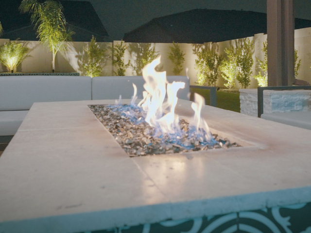 Outdoor fireplaces in Phoenix.